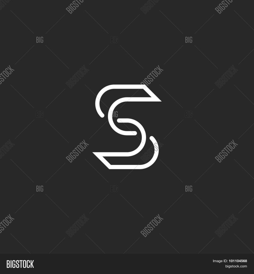 Буква s для логотипа