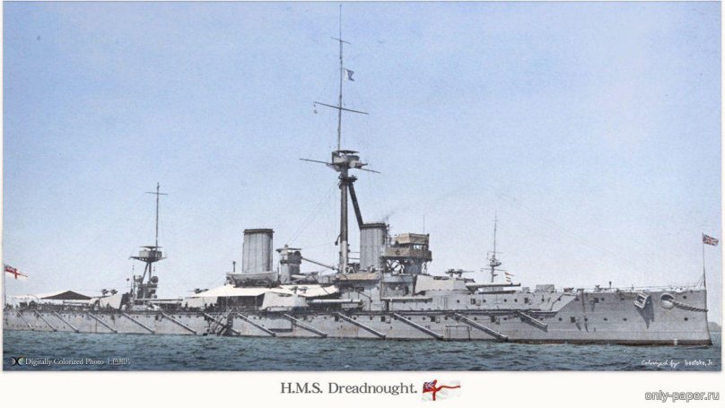 Британский линкор HMS Dreadnought