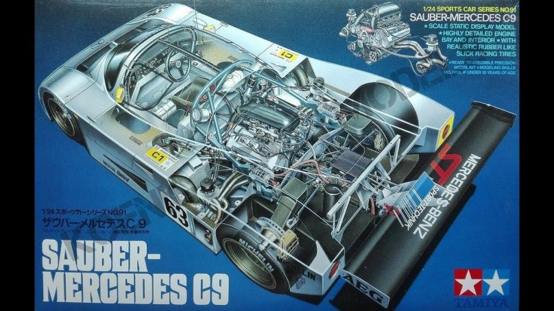 Sauber Mercedes c9 1/24 Tamiya