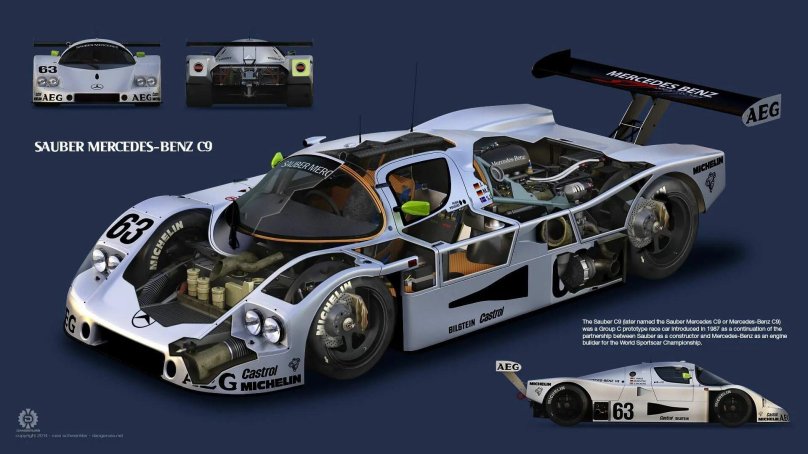 Sauber Mercedes c9 '89