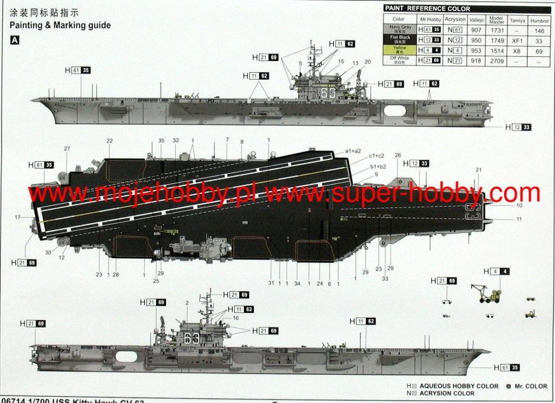 Авианосец Китти Хок чертежи