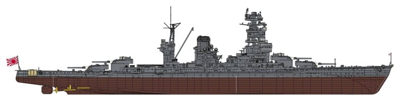 40105 Hasegawa 1/350 линкор IJN Battleship Nagato