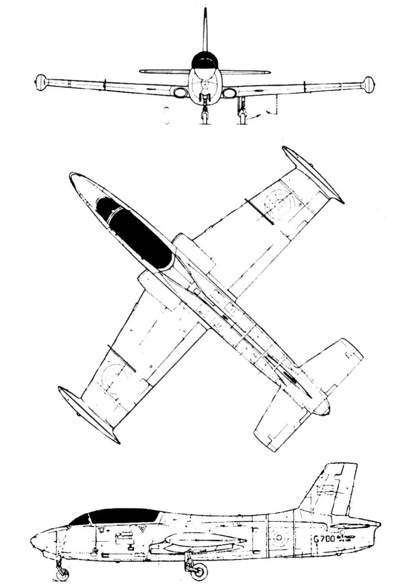 Аэромакки МБ 326 чертеж
