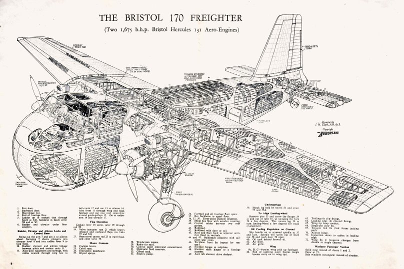 Bristol 163 Buckingham чертежи