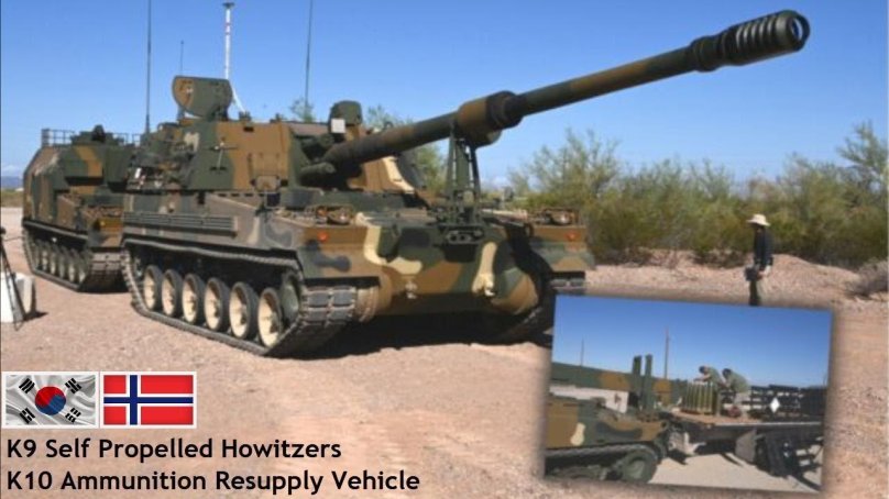 155-Мм самоходная гаубица k9 Thunder