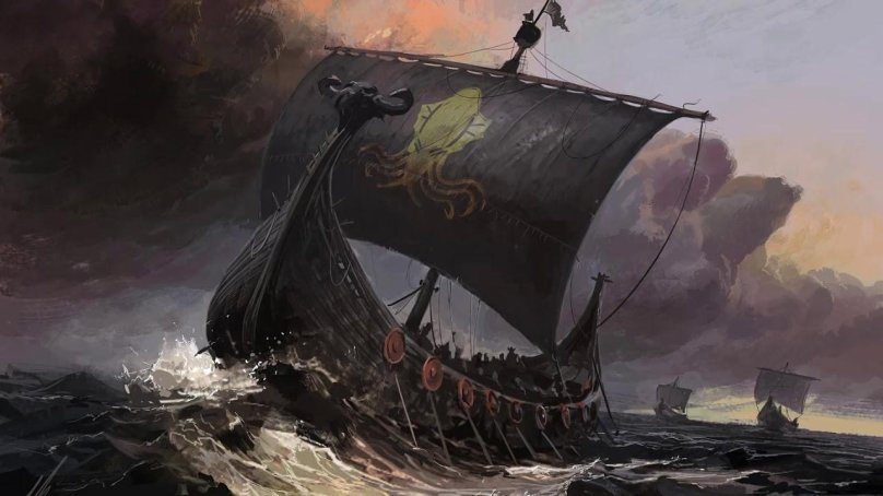 Лодка викингов дракар