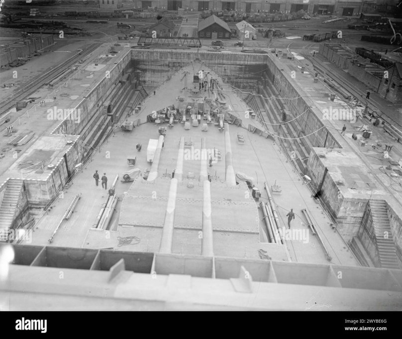 HMS King George v in Dry Dock