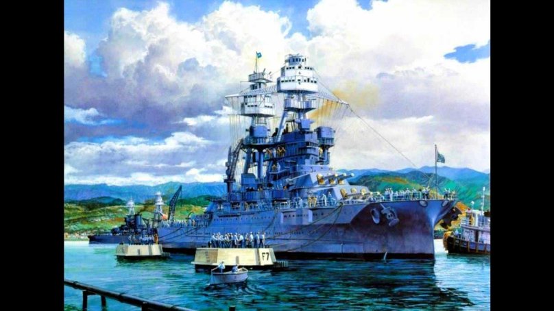 Линкор Аризона Перл Харбор