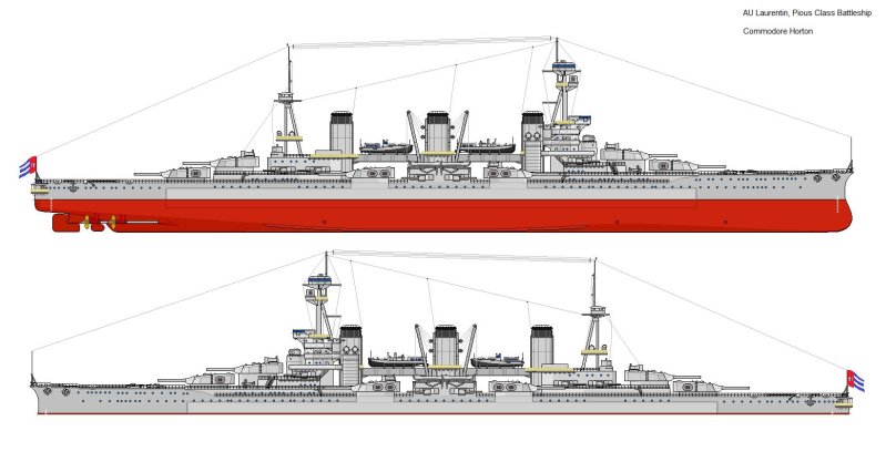 Линкор Витторио Венето чертежи