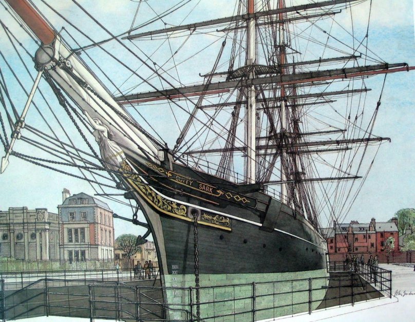 Клиппер корабль Катти Сарк