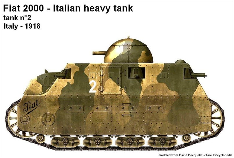 Фиат 2000 танк