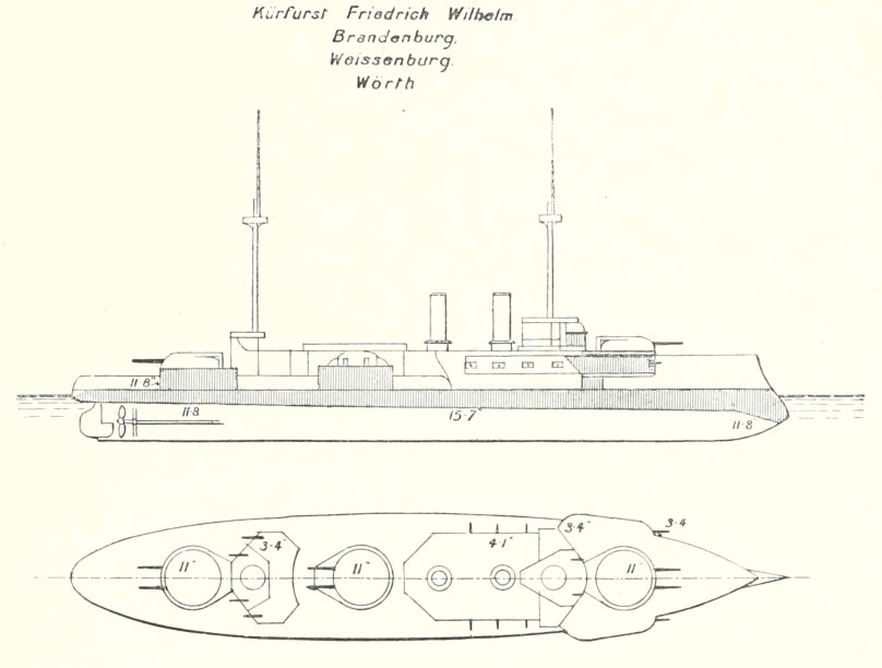 Броненосец Георгий Победоносец чертежи