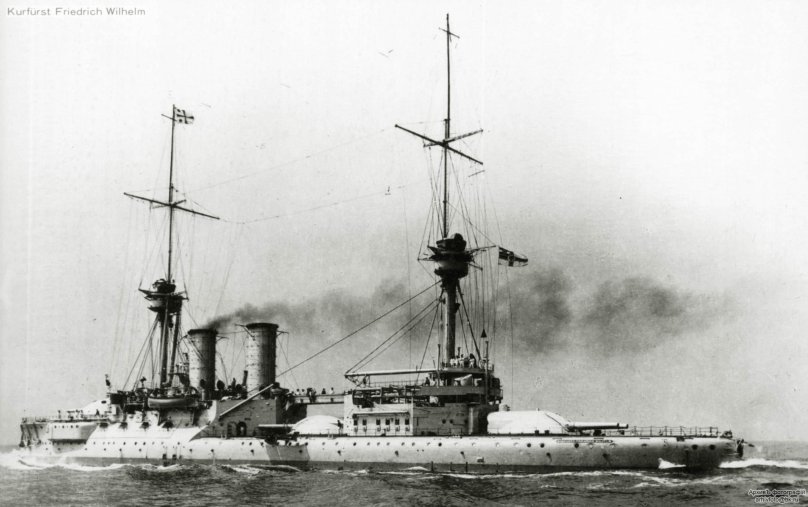 Броненосец Бранденбург Германия 1893