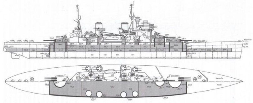 Кинг Джордж 5 линкор схема бронирования