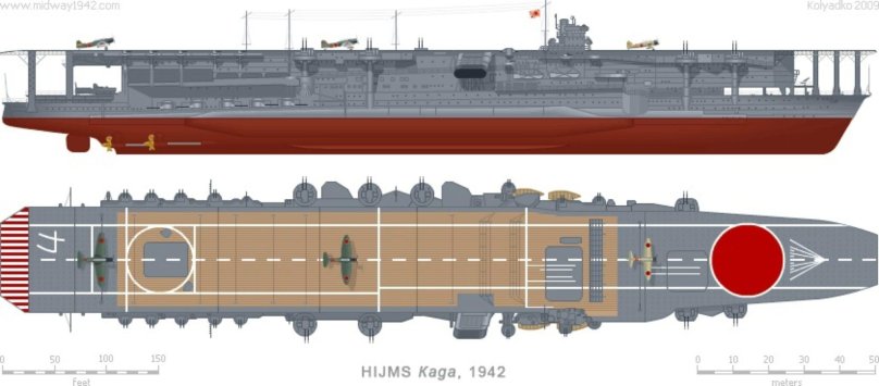 Японский авианосец Кага