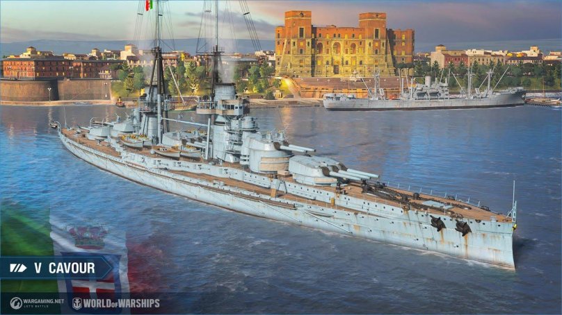 Итальянский линкор Конте ди Кавур