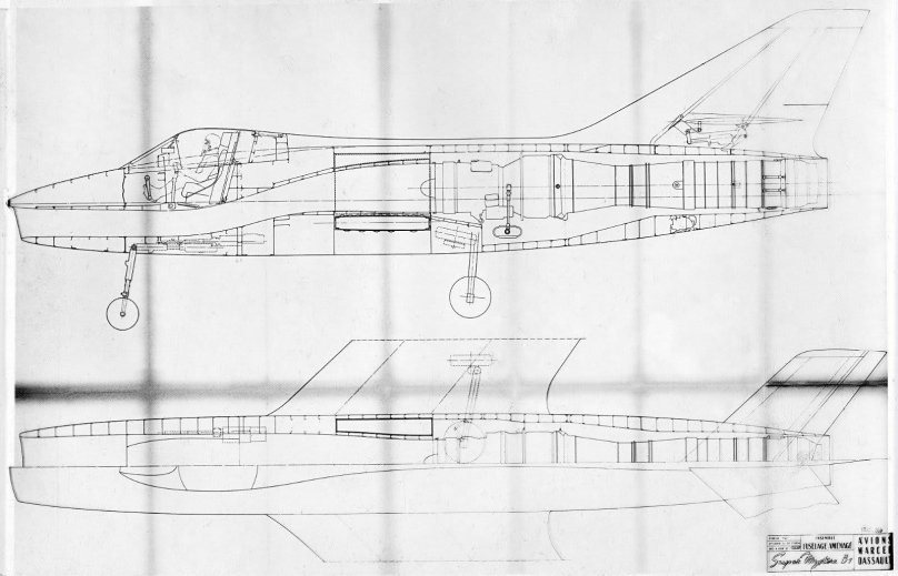Dassault super Mystere b.2 чертеж