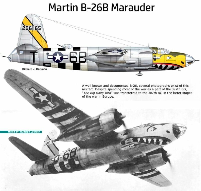Martin Marauder b-26 чертежи