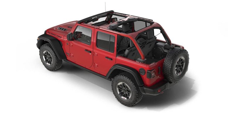 Jeep Wrangler Rubicon крыша