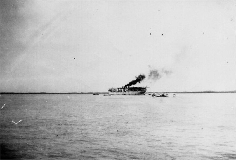 USS Langley CV-1 на дне