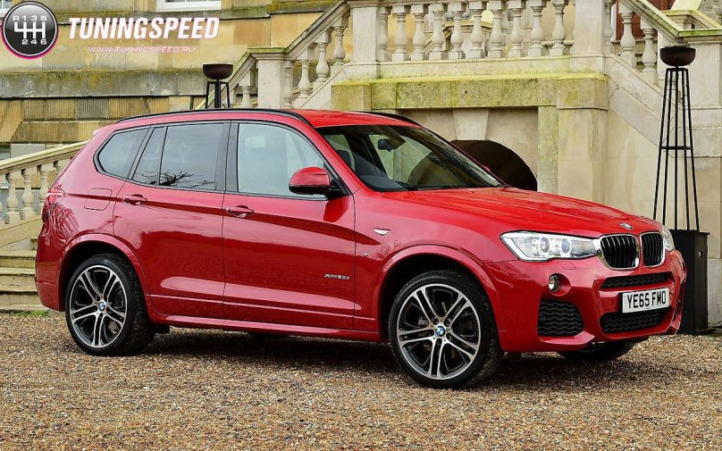 BMW x3 красная