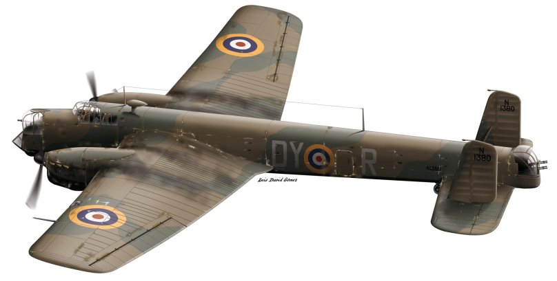 Armstrong Whitworth AW.38 "Whitley", бомбардировщик