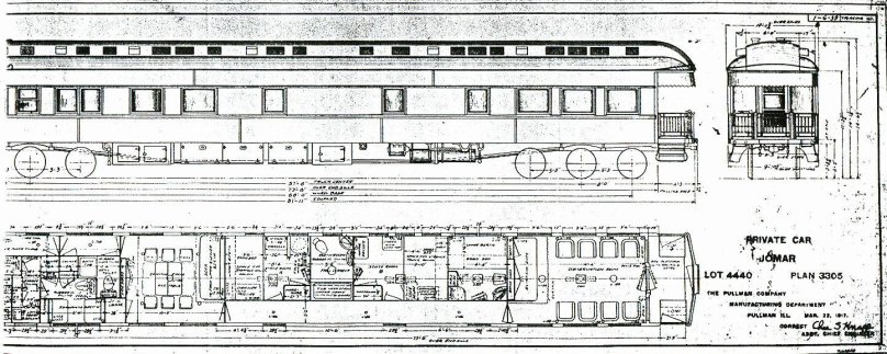 Пульмановский вагон чертежи