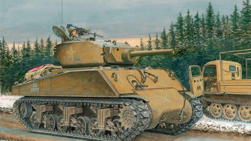 Танк m4a3e2 Sherman Jumbo