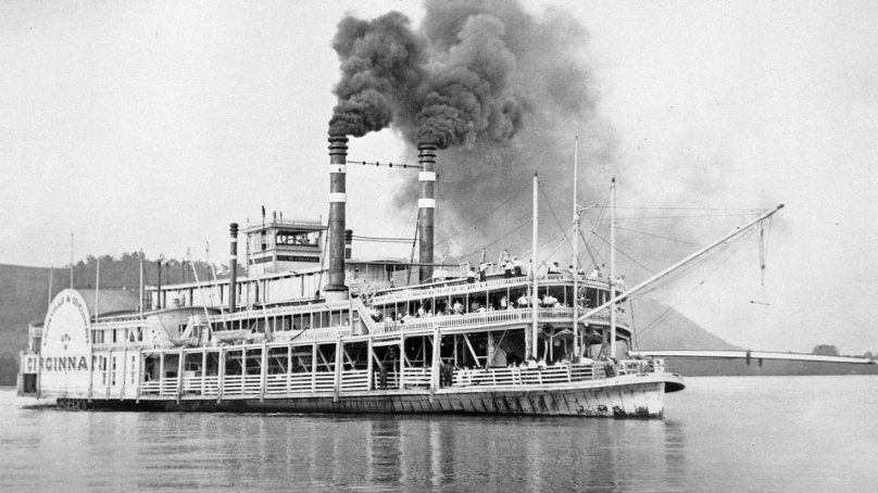 Пароход султанша на Миссисипи