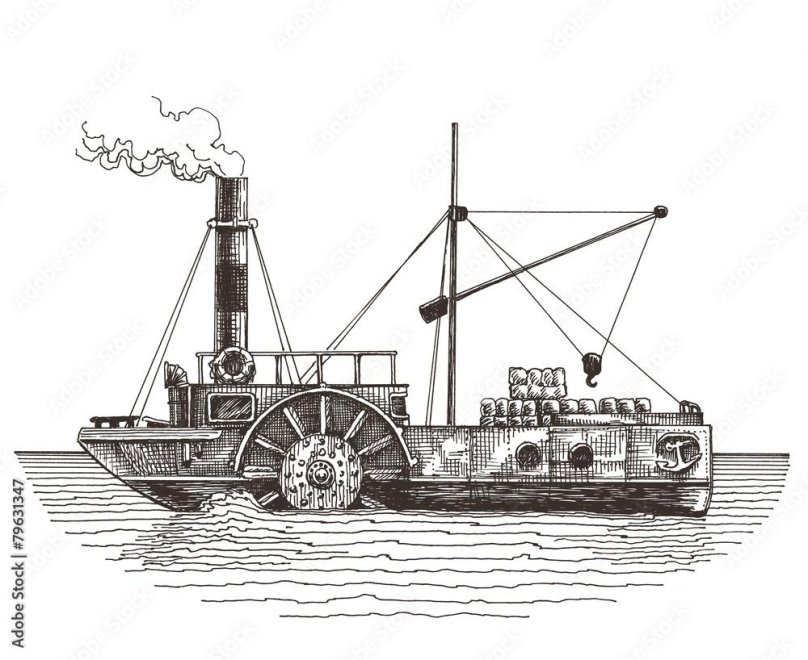 Колёсные пароходы 19 века