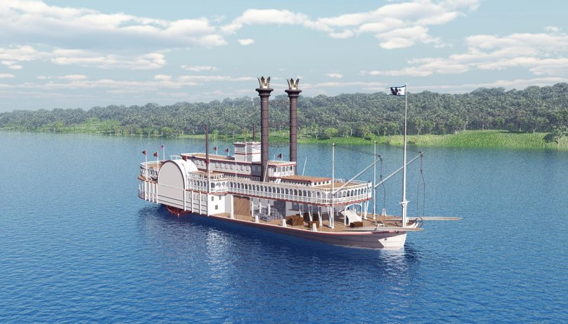Речной пароход Миссисипи