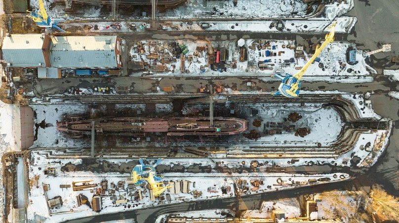 Алексеевский док в Кронштадте