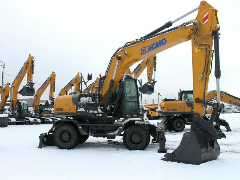XCMG xe180wd колесный экскаватор