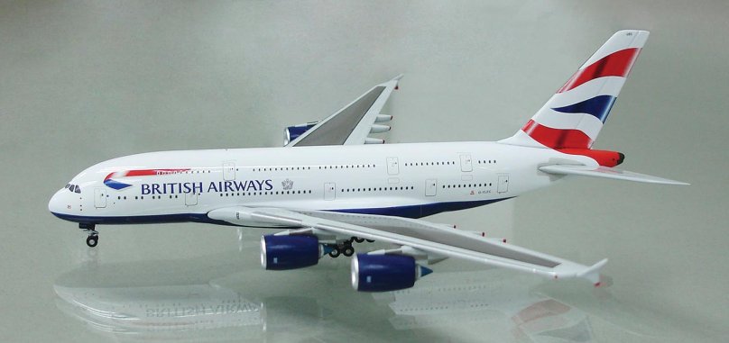 Модель самолета British Airways
