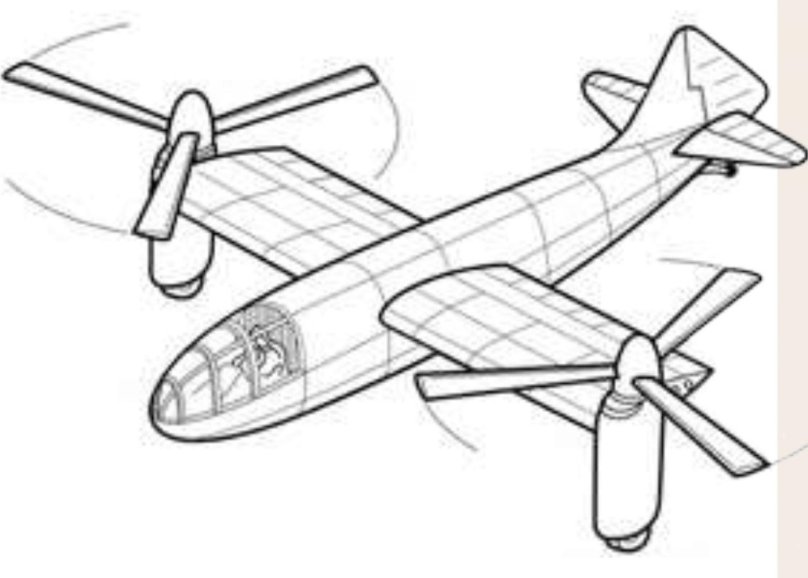 Конвертоплан чертеж