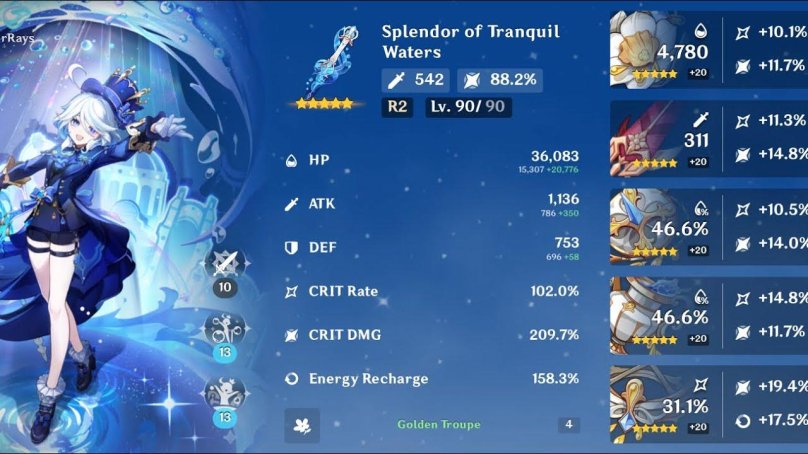 Лучшая сборка фурины фото статы Furina