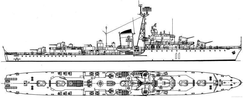 Югославский эсминец сплит