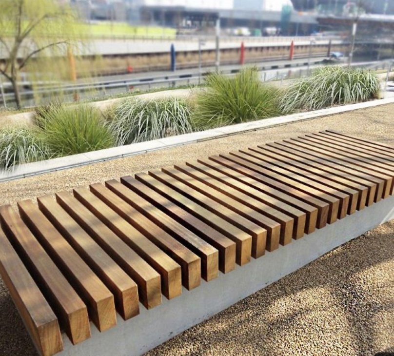 Модульная скамья Wood Bench 9306