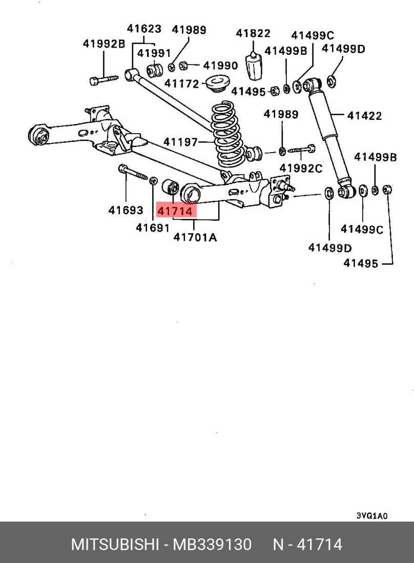Схема передней подвески Мицубиси ЕК вагон