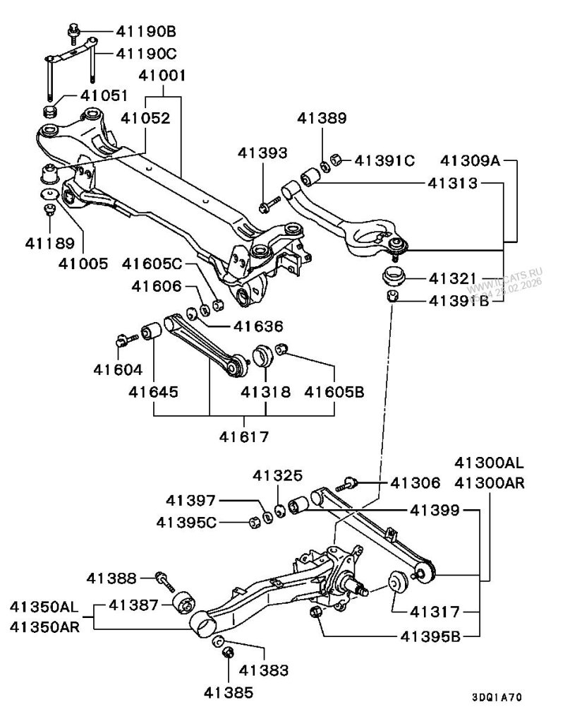 41387 Сайлентблок Mitsubishi цена