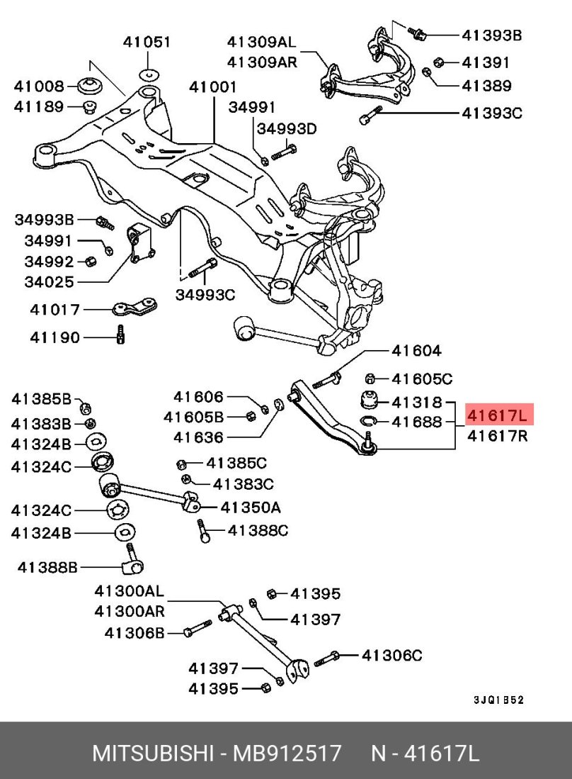 Передняя подвеска Митсубиси Диамант 2
