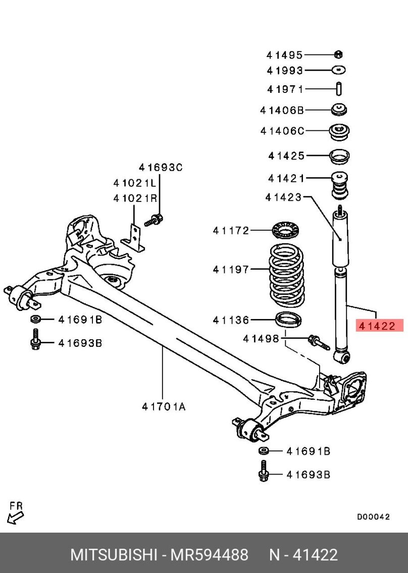 Мицубиси Кольт задняя подвеска