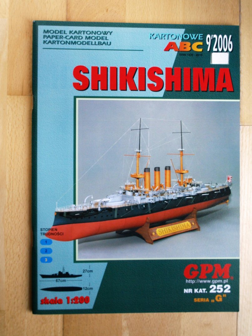 Линкор Сикисима модель