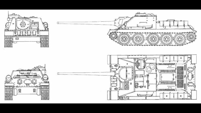 Су-100м1 чертежи