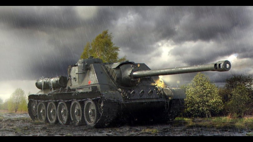 Самоходная артустановка Су- 100.