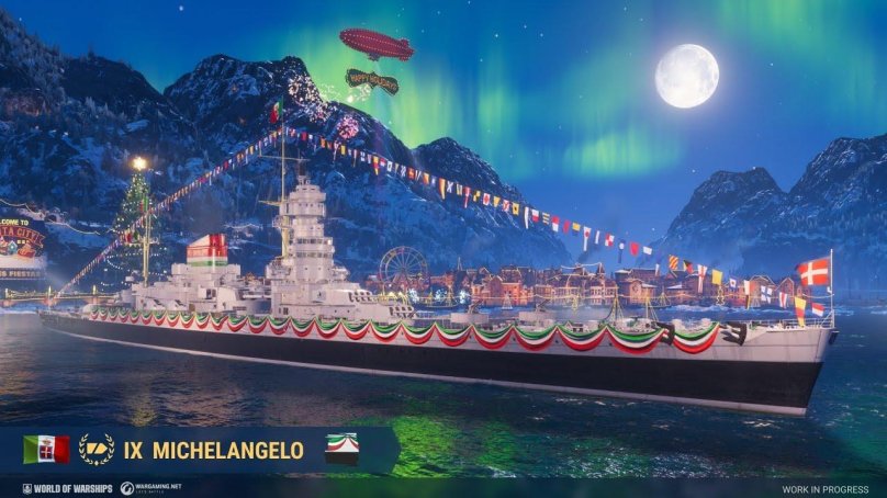 Итальянский крейсер Микеланджело фото