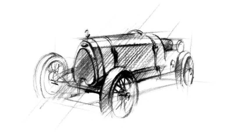 Бугатти Тип 35 скетч