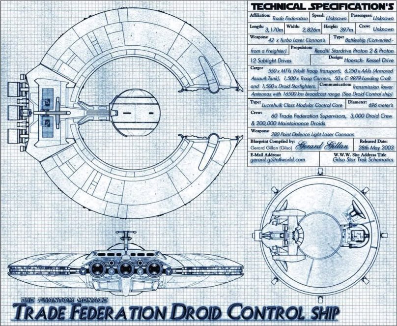 Droid Control ship Звездные войны