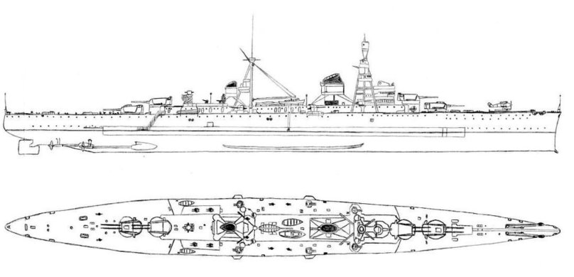 Легкий крейсер Джузеппе Гарибальди