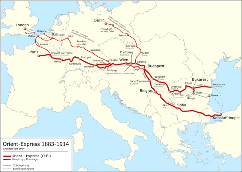 Восточный экспресс поезд маршрут Париж-Стамбул